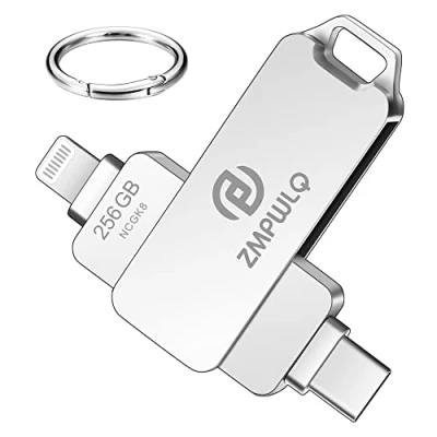 Immagine di Apple MFi 256GB Chiavetta USB C iPhone Pendrive per Pennetta Lightning Memoria Esterna Backup Flash Drive Type Trasferimento Foto iPhone/iPad/Android/Mac