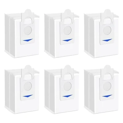 Immagine di Confezione da 6 sacchetti di ricambio per la polvere ECOVACS DEEBOT X2/X2 Omni/X2 Pro/X5 Omni/DEX86 Robot aspirapolvere, stazione svuotamento automatico DDB030025