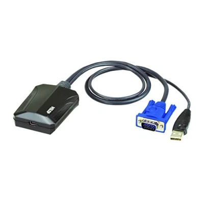 Immagine di ATEN KVM Adattatore [1x Spina VGA, A USB 2.0 1x Presa Mini B 2.0] Nero