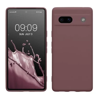 Immagine di kwmobile Custodia Compatibile con Google Pixel 7a Cover Back Case per Smartphone in Silicone TPU Protezione Gommata uva