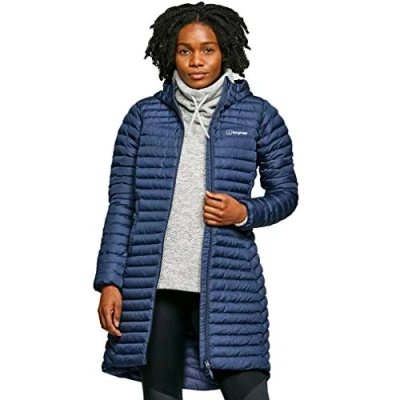 Immagine di Berghaus Nula Cappotto Lungo con Micro Isolato, Design Durevole, Resistente all&#039;Acqua, Giacca Donna, Crepuscolo, 8
