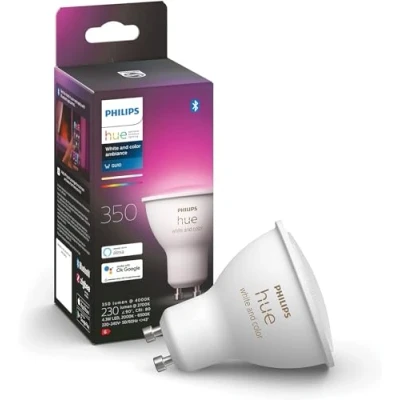 Immagine di Philips Lighting Hue Lampadina LED 871951433988000 ERP: G (A G) White &amp; Col. Amb. GU10 Einzelpack 350lm 4.3 W Da bianco caldo a freddo