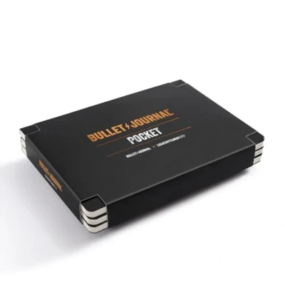 Immagine di LEUCHTTURM1917 371123 Bullet Journal Pocket, 14,3 x 10,3 cm, 46 lati doppi numerati, colore: nero