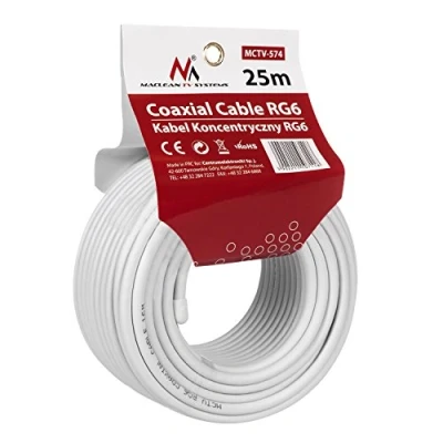 Immagine di Maclean Cavo Coassiale Satellitare 1.0CCS RG6 25M MCTV 574
