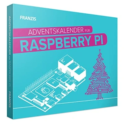 Immagine di Franzis 55103 Calendario dell&#039;Avvento Raspberry Pi 2021, Costruire e programmare in 24 Giorni, consigliato a Partire dai 14 Anni, Multicolore
