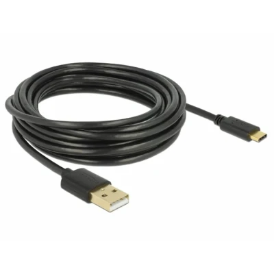 Immagine di Delock Cavo USB 2.0 Spina A, C® 4 m Nero 83669