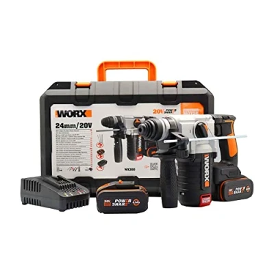 Immagine di Worx WX380 Tassellatore demolitore brushless 2,2j 20V con 2 batterie da 4.0Ah
