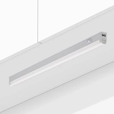 Immagine di Oktaplex Riga luce sottopensile cucina LED bianco neutro 4000K 54cm striscia luminosa estensibile illuminazione 840 lumen 8,8W con interruttore