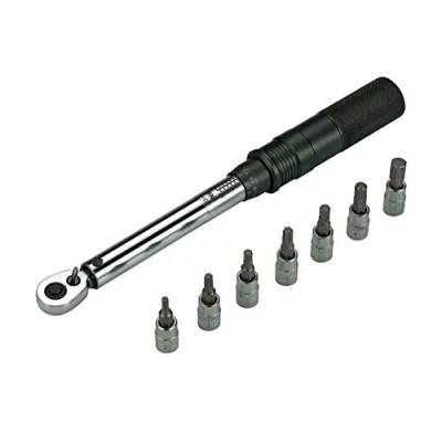 Immagine di BBB Cycling BTL 173 Set di chiavi dinamometriche per bicicletta unisex, con chiave a brugola 3, 4, 5, 6, 8 e Torx T25, T30, 55 x 292 69 mm, colore: Nero