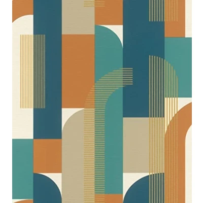 Immagine di Rasch Wallpaper 480016 Carta da parati in tessuto non tessuto, 10,05 m x 0,53 m, colore: Blu