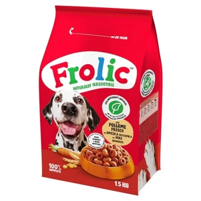 Immagine di Frolic Complete Croccantini per Cane, cibo secco al gusto di Pollame Fresco, 4 Sacchi da 1,5 kg