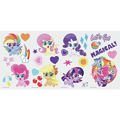 Immagine di ROOMMATES My Little Pony Let&#039;s Get Magical Peel and Stick Removable Wall Decals