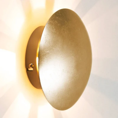 Immagine di BRILLIANT lampada, lampada da parete Sunset oro antico, metallo, 1x QT14, G9, 18W, lampade con base a spillo (non incluse), A++