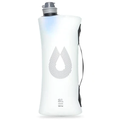 Immagine di HydraPak Seeker Contenitore d&#039;Acqua Pieghevole (3 Litri + Kit Filtro) Senza BPA e PVC, Sacca per Reservoir da Campeggio.