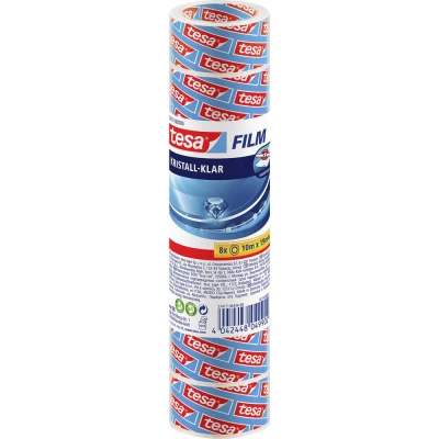 Immagine di tesa 57417 00000 02 Pellicola adesiva Cristallino Trasparente (L x L) 10 m 19 mm 8 pz.