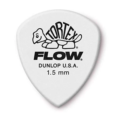 Immagine di Jim Dunlop Tortex Flow Standard Confezione Da 12 1.5 Mm Bianco