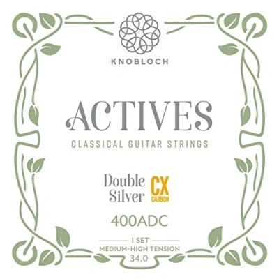 Immagine di KNOBLOCH STRINGS corde per chitarra spagnola 400ADC Actives Double Silver Tensione media alta 34.0 Bassi e alti luminosi Suono nitido proiettato Gioco Flamenco Classico