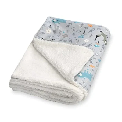 Immagine di Julius Zöllner Coperta invernale in jersey di cotone e morbido tessuto Teddy, dimensioni: 70 x 100 cm, Made Germany, Oeko Tex ® Standard 100, Smart Friends