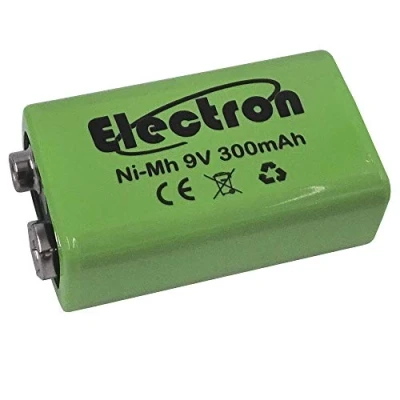 Immagine di Pila Batteria ricaricabile Ni Mh 9V 300mAh 9 volt nimh accumulatore battery