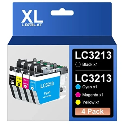 Immagine di LOFBLAT LC3213 LC3211 Cartucce Compatibile per Brother LC 3213 3211 MFC J491DW J497DW DCP J572dw J890DW J895DW J772DW J774DW (4 Pack)