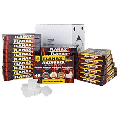 Immagine di Accandifuoco Cubetti Camino Barbecue Fiama BBQ 48x Flash, Quantità:24 pacchetti = 1152 cubi