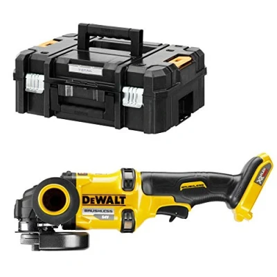 Immagine di DeWalt XR FLEXVOLT 54V 125mm Brushless Mini Grinder elettronico, Soft Start, freno, frizione, senza caricabatteria/batteria e custodia TSTAK II, Multicolore