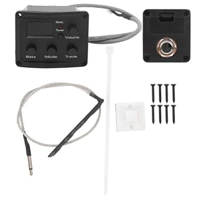 Immagine di Accordatore pickup EQ per ukulele con display a LED Equalizzatore 3 segmenti Accessorio strumenti musicali gli amanti degli