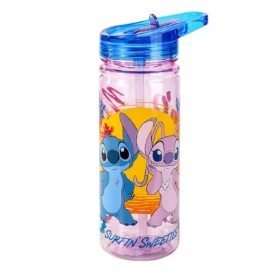 Immagine di Disney Stitch Borraccia da 580 ml per bambini e scuola, realizzata in resistente Ecozen riutilizzabile, senza BPA