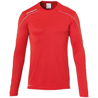 Immagine di uhlsport Stream 22 Maglia a Maniche Lunghe da Bambino, Bambini, Maglietta, 100347804, Rosso/Bianco, 116