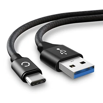 Immagine di CELLONIC® Cavo di Ricarica USB C Type Compatibile con Sony WF 1000xM3 1000XM4 SP900 WH XB700 CH510L Cavetto 3A per Cuffie, Auricolari apparecchi acustici Headset 2m Nero