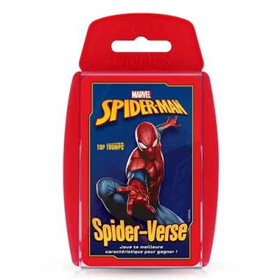 Immagine di Winning Moves Top Trumps Spiderman Giochi di carte Gioco Da tavolo battaglie viaggio 2 a 6 giocatori partire dai anni Versione francese