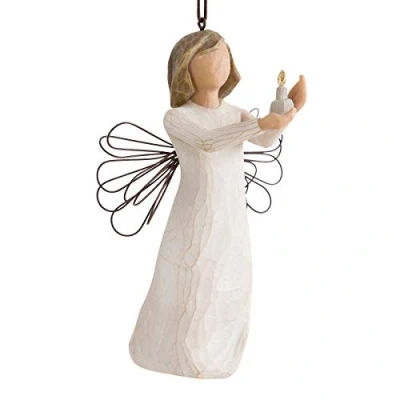 Immagine di Willow Tree Enesco Figurina Sospensione Angelo della Speranza, Resina, per Natale, Design di Suzan Lordi, 10.5 cm