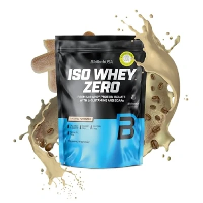 Immagine di BioTechUSA Iso Whey Zero Premium Protein Isolate Grass Fed Enzyme Free Sugar and Gluten free, 454 g, Tiramisù