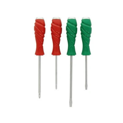 Immagine di TOPTUL GAAE0405 Kit cacciavite 4 Intaglio, Intaglio a croce (PH) SL5x100, SL6.5x150, PH1x100, PH2x125