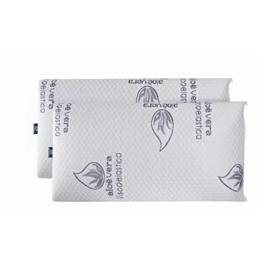 Immagine di Dormio AL1603 Cuscino in Materiale viscoelastico (Memory Foam) Classico Pack de 2 unidades 75 cm Bianco