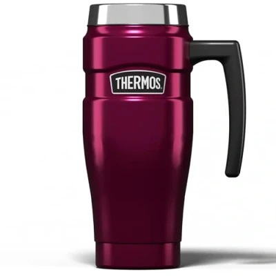 Immagine di Thermos GTB King Tazza da viaggio in acciaio inox, 470 ml, colore: Lamp