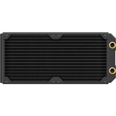 Immagine di Corsair Hydro X Series XR5 da 280 mm Radiatore NEO per raffreddamento a liquido Anima in rame Ottimizzato ventole basso rumore Attacchi ventola 2x140 Filettature G1/4 Nero