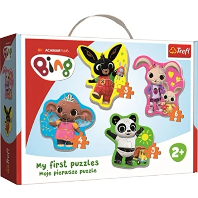 Immagine di Trefl Puzzle Bunny da 3 a 6 Pezzi, 4 Set, Bing e i Suoi Amici, per Bambini 2 Anni, Colore