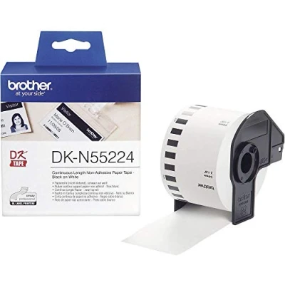 Immagine di Brother DKN55224 Nastro per Etichette, Nero/Bianco