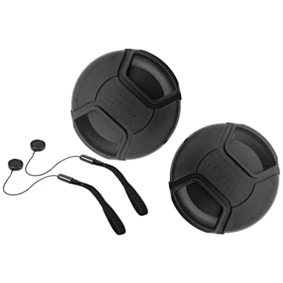 Immagine di Copriobiettivo da 49mm per Sony FE 50mm f/1.8 (non 2.8) (SEL50F18F), E 50 mm OSS (SEL50F18), HUIPUXIANG [2 pezzi]