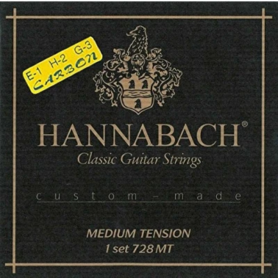 Immagine di Hannabach corde per chitarra classica Serie 728 Low Tension Custom Made Set con acute Carbon 728LTC