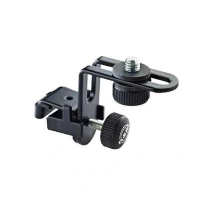 Immagine di K&amp;M 24030 Supporto microfono per batteria, nero filettatura 3/8&quot; acciaio, con sistema anti vibrazioni