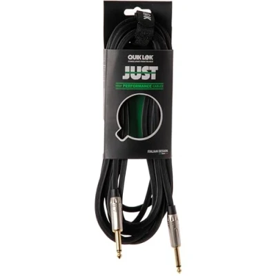 Immagine di Quik Lok JUST/JJ 3 SL, Cavo per Strumenti Musicali JUST, Jack Mono/Jack Mono, Connettori SL Silver, Lunghezza mt, Colore nero