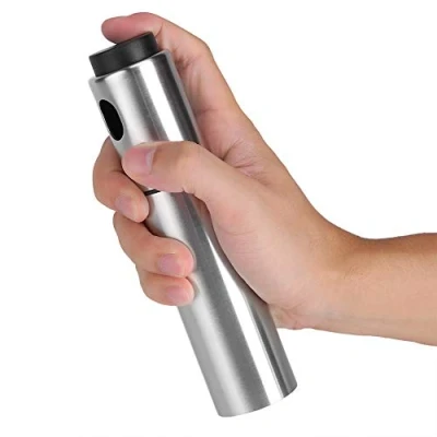 Immagine di Fdit Spruzzatore Olio, Bottiglia per Nebulizzazione di Olio D&#039;Oliva in Acciaio Inossidabile e Aceto Riutilizzabile Spruzzino Friggitrice Aria, BBQ, Cucina, Insalata