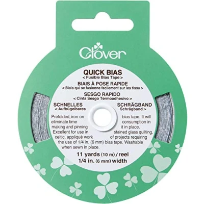 Immagine di Clover Nastro sghembo, Applicazione Rapida, Misure: 6 mm x 10 m, Colore: Argento