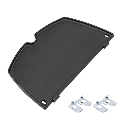Immagine di GFTIME 6558 32cm x 22cm piastra grill per Weber serie Q100 e Q1000, Q100, Q120, in ghisa a gas parti di ricambio accessori Q1000 Q1200, 1 confezione
