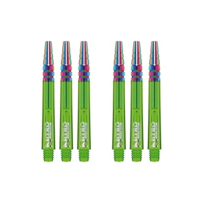 Immagine di RED DRAGON Nitrotech Ionic Intermediate Green Dart 2 set per confezione (6 steli in totale)