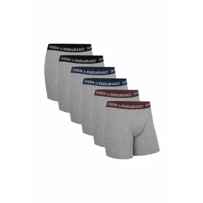Immagine di Danish Endurance 6 PACK Culotte, Uomo, Taglia: Large, Mc xgrey black navy blue bordeaux