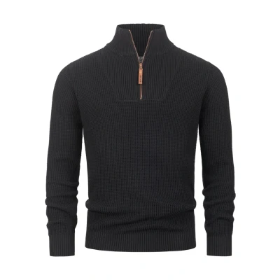 Immagine di Indicode Uomini INYassip Knit Sweater Maglione a Collo Alto Black S