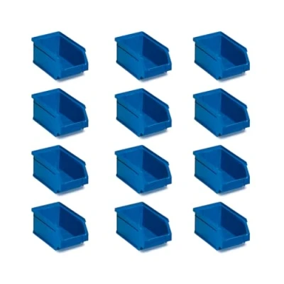 Immagine di Tayg Confezione da 12 cassetti in plastica impilabili n. 54 Organizzatore di viti, cassetti, scatola stoccaggio, secchi rettangolari, 33,6 x 21,6 15,5 cm